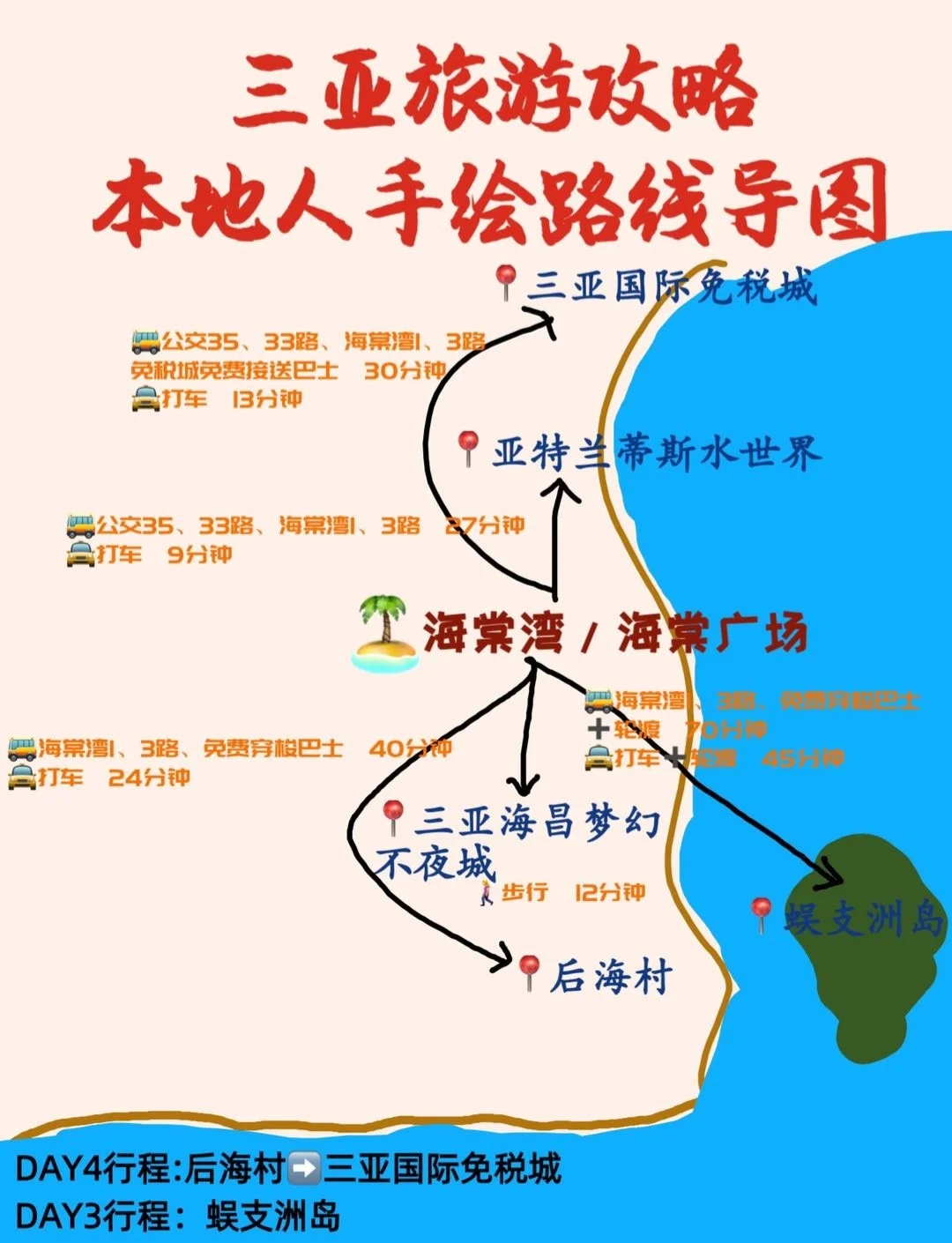 三亚地图旅游景点图-三亚地图高清-第1张图片